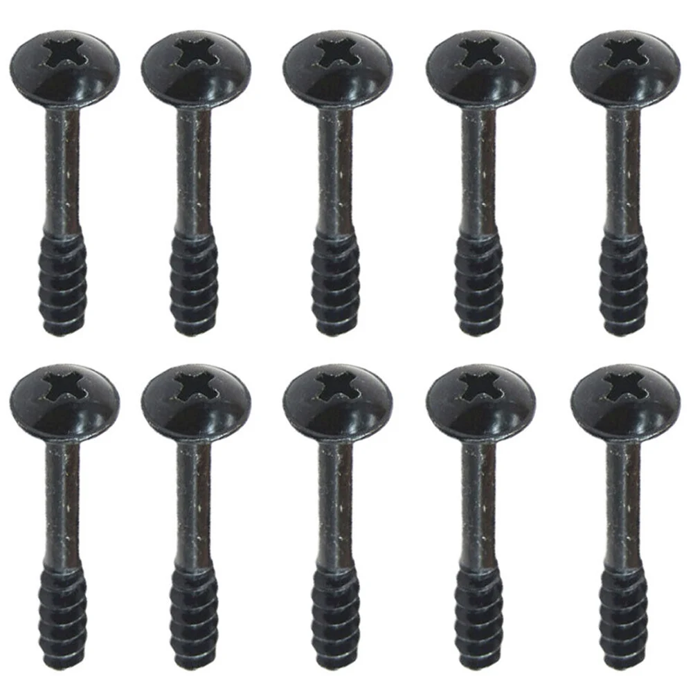 Air Filter Housing Lid Retaining Screw 10pcs 34mm X 5mm Accessories Black Cleaner Box Parts Replacement Universal