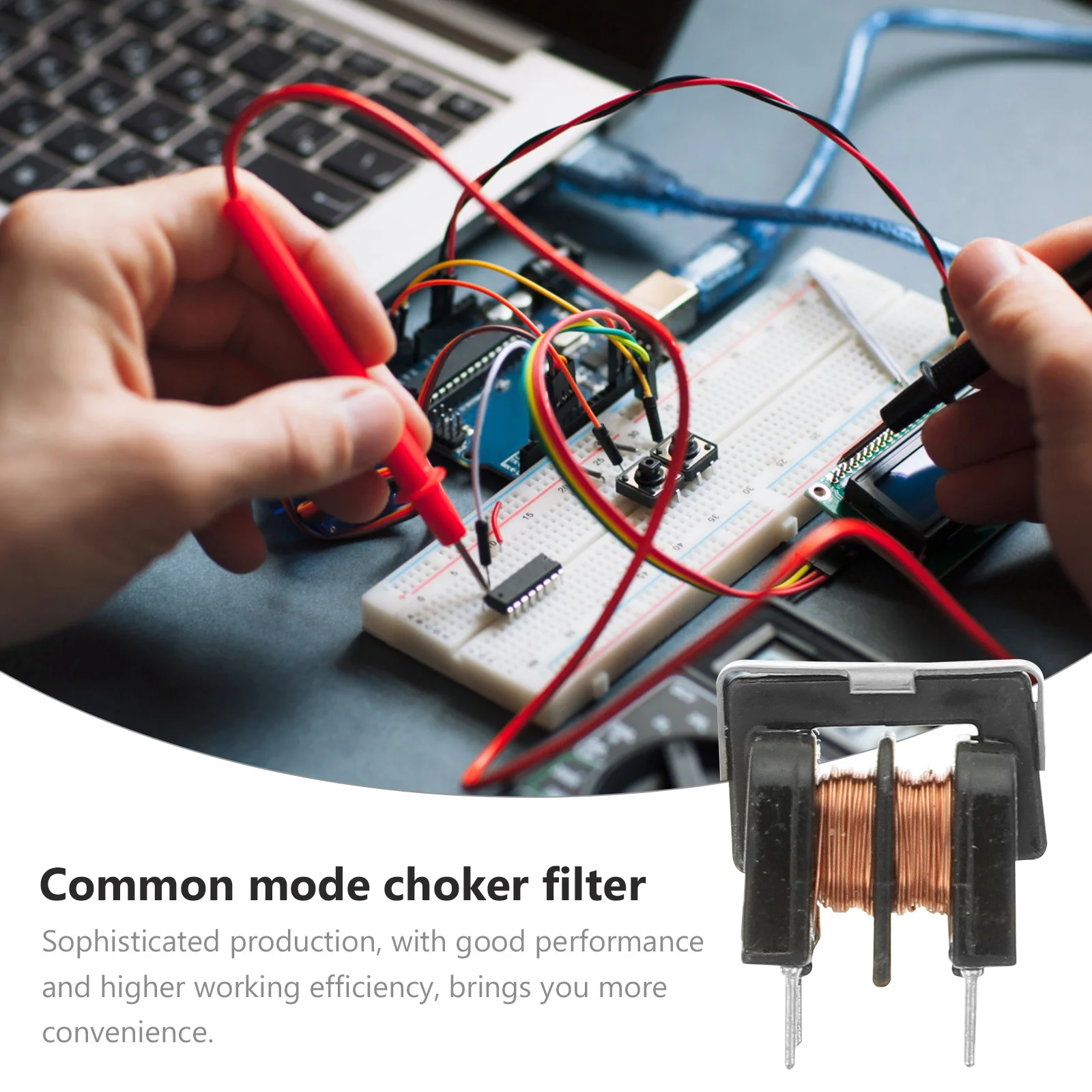 10 Uds filtro Inductor de modo común Uu9.8 7x8mm 10Mh alta confiabilidad baja resistencia conductividad de plomo resistente a la corrosión
