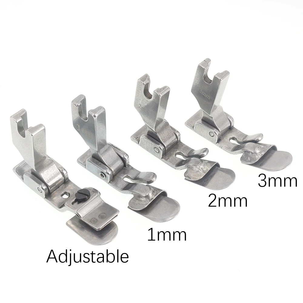 1 Pcs Adjustable 1-3mm P351 Folding Hemming Presser Foot Curved Hemming for Industrial Sewing Machine