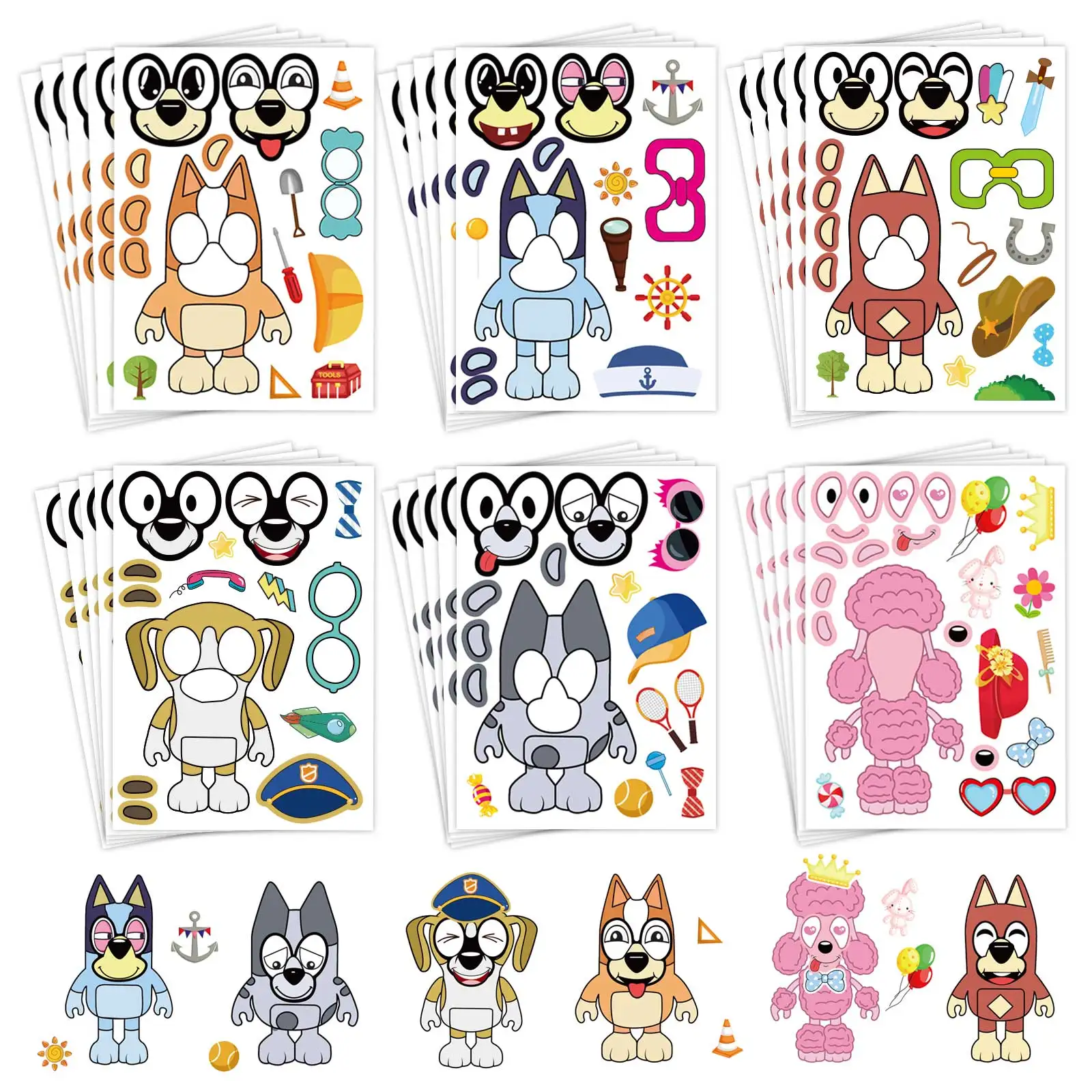 6/12Sheets Bluey An…