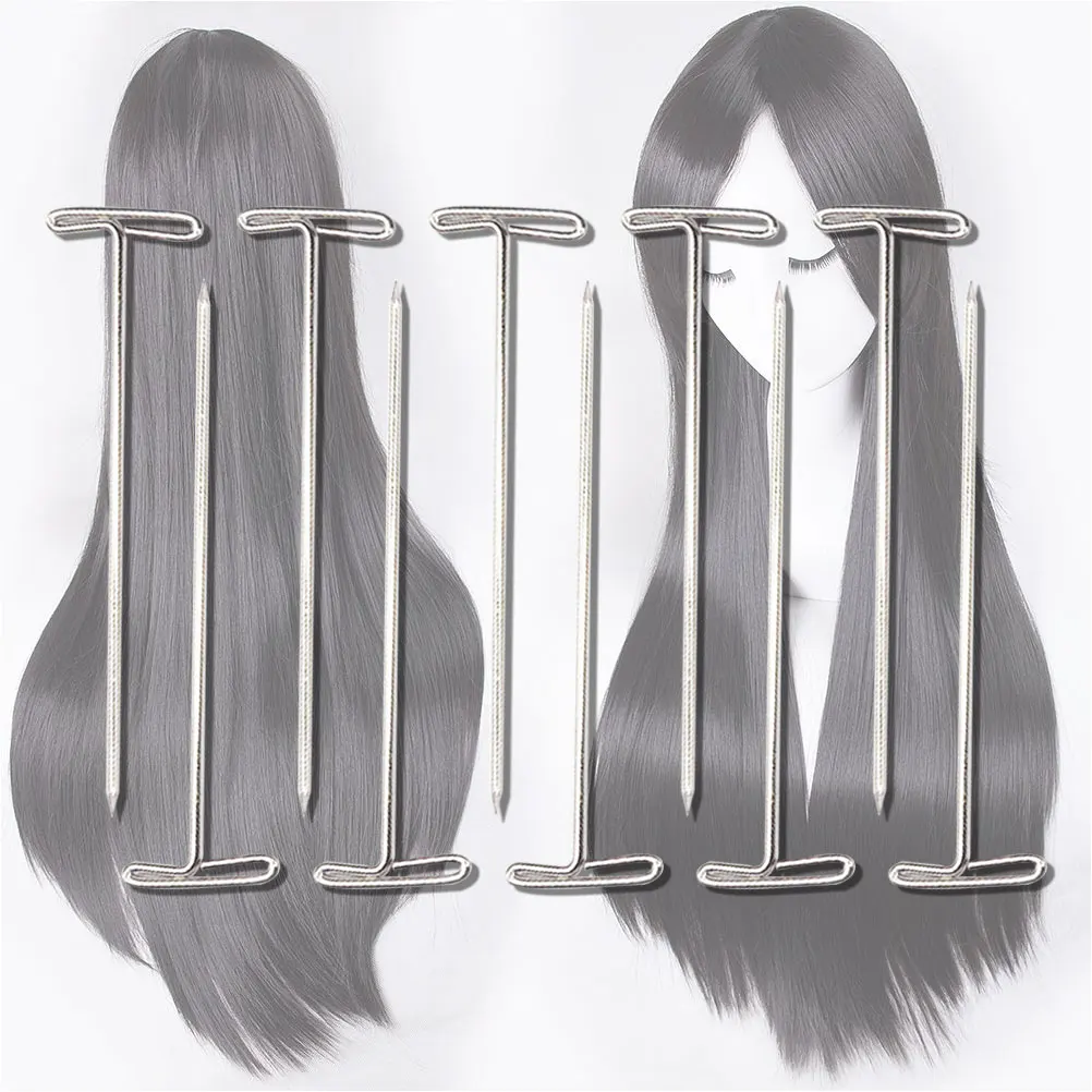 

50pcs T Pins Metal Smooth Durable Storage Box 51Mm For Blocking Knitting Crafts Modelling Tailors Display Making