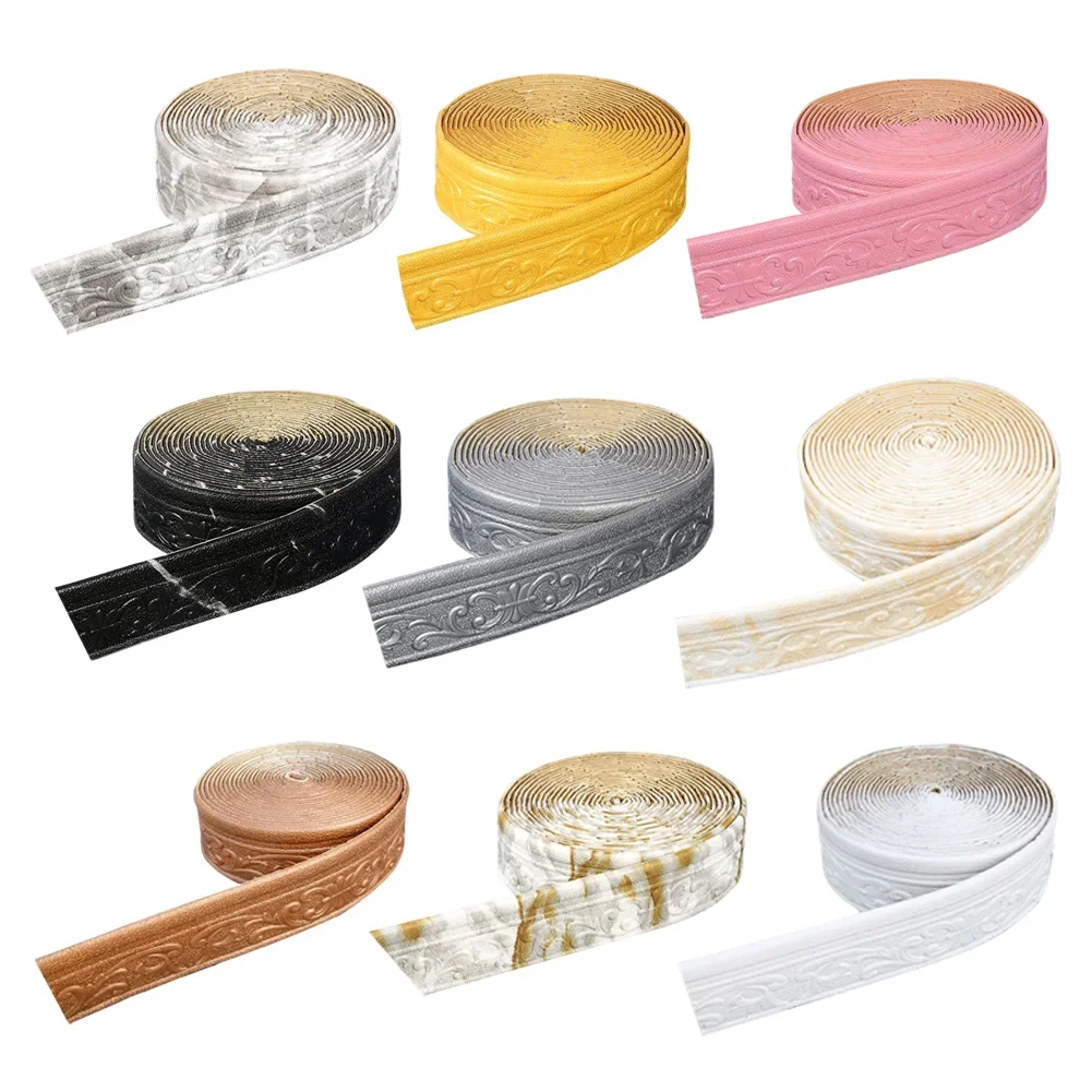 YITAPE 10M 3D Wall Trim Line Skirting Border Self Adhesive Waterproof Baseboard Sticker Frame Decorative Strip for Living Room