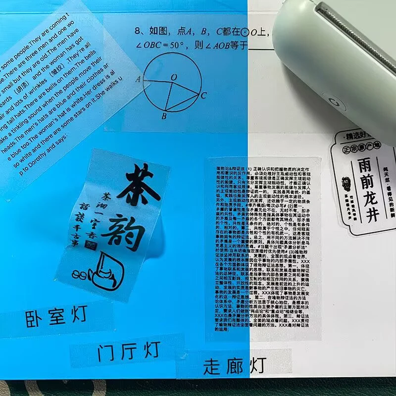 57mm Transparent Error Correction Sticker Mini Photo Printer Thermal Paper Rolls Label Receipt Bill For Peripage A6 Impresora