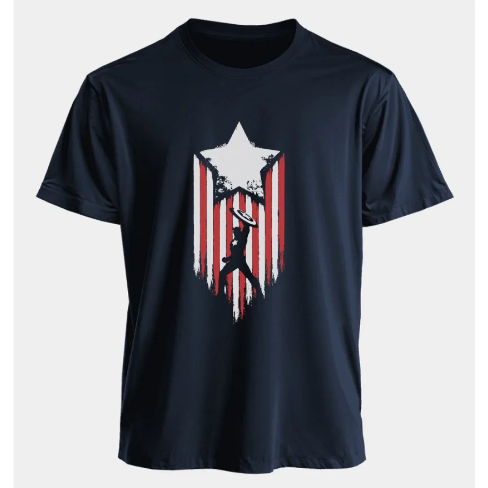 

Мужские и женские футболки Marvel Капитан Америка Лето Весна и осень новые классические негабаритные спортивные панк-футболки с короткими рукавами