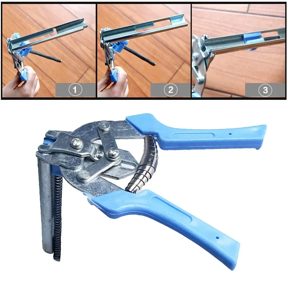 Animal Cage Ring Plier M Type Nailer Wire Ringer Fastener Stapler With 600 Clips Chicken Mesh Cage Wire Fencing Caged Pliers