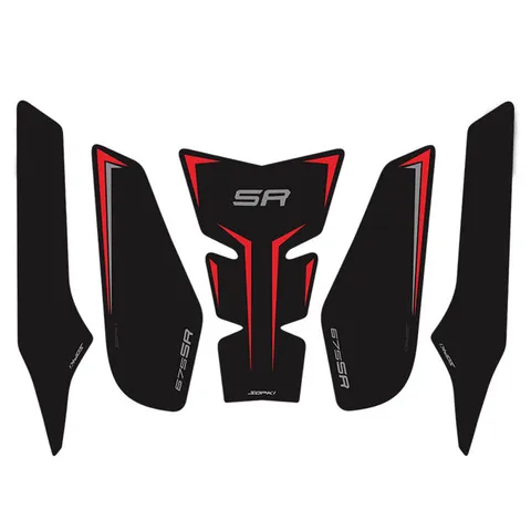 Подходит для CFMOTO 675SR-R 675 SR 2024-2025: Матовый комплект наклеек-декалей для мотоцикла, защитная накладка на топливный бак, противоскользящая.