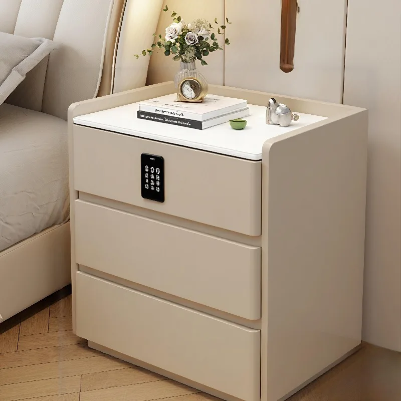 

Station Storage Nightstand Aesthetic Charging Bedroom Luxury Nightstand Unique Modern Mesitas De Noche Furniture Accessories