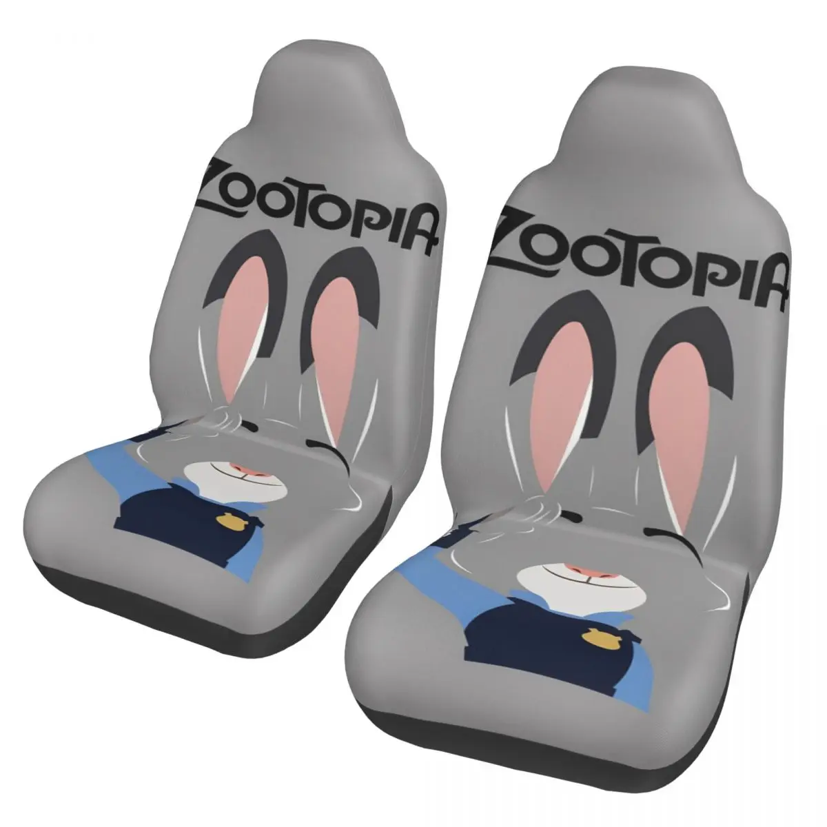 Zootopia 2 Nick Wilde Judy Car Seat Cover Flexible Seat Covers Set Of 2 Universal Fit for Trucks Cars Sedans