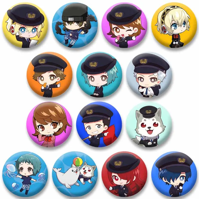 Game Characters Enamel Pins Custom Persona 3 Round Brooch Lapel Badges Clothes Bag Hat Jewelry Accessories Gift for Kids Friends