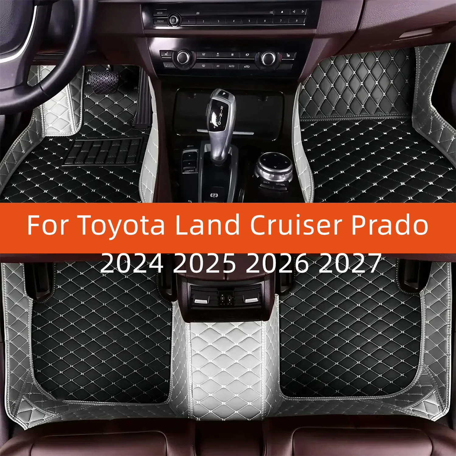 

Custom Leather Car Floor Mat For Toyota Land Cruiser Prado 2024 2025 2026 2027 Car Mat Interior Accessories multicolor