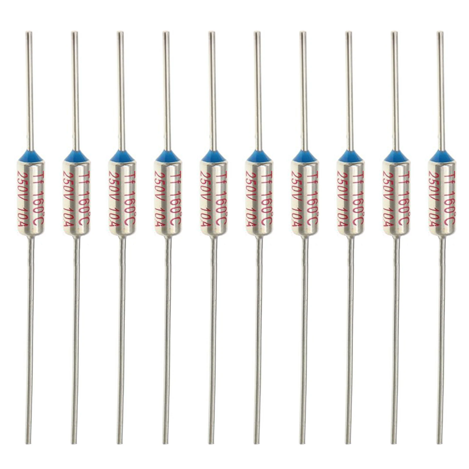 For Circuit Safety 120 C Temperature Fuse AC250V Long Service Life Reliable Overheating Protection Brass Silver Plated Case