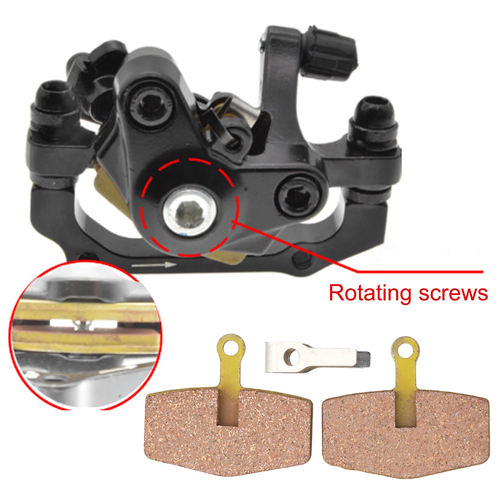 AliExpress Metal Brake For pads Compatible with S5 Disc Brake 1 Pair Construction with Copper Bottom Plate for Improved Heat Resistance