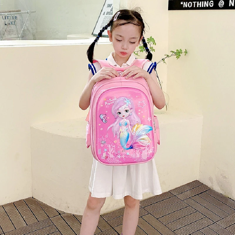 Girl Princess Sweet Mermaid Boy Astronaut Cartoon Schoolbags New Children Cute Fashion Backpacks for Students In Kindergarten