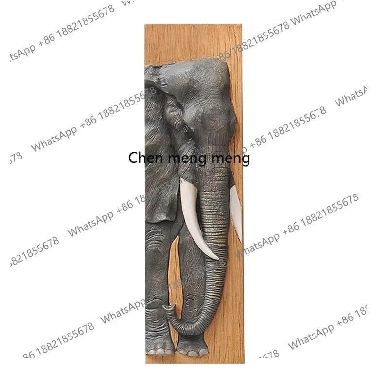 H178Corridor hanging painting vertical living room mural creative 3d three-dimensional wood carving dining room decorative paint