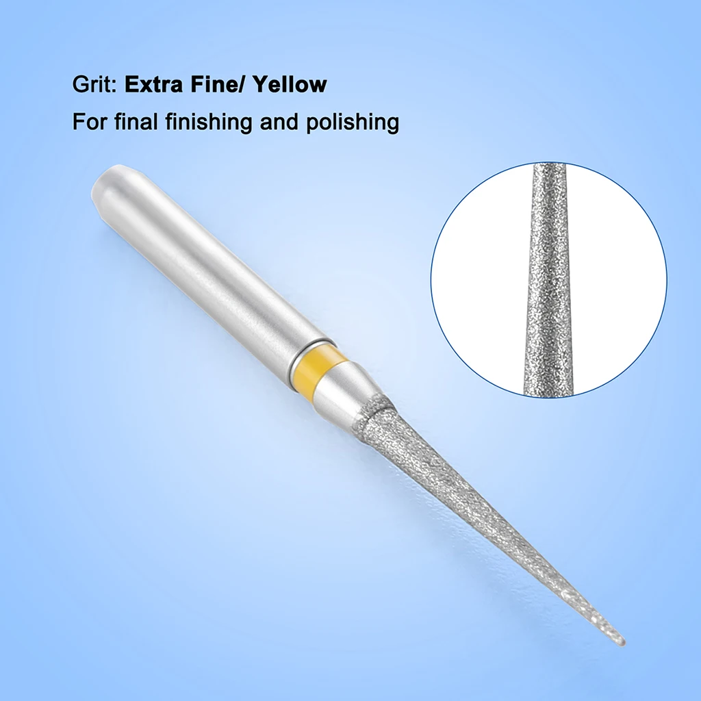 10 Stück/Box AZDENT Dental Diamant-FG-Bohrer für Hochgeschwindigkeits-Handstücke, Zahnpolitur, Zahnaufhellung, TC-27EF, Durchmesser 1,6 mm, Zahnarztwerkzeug – Detail 3