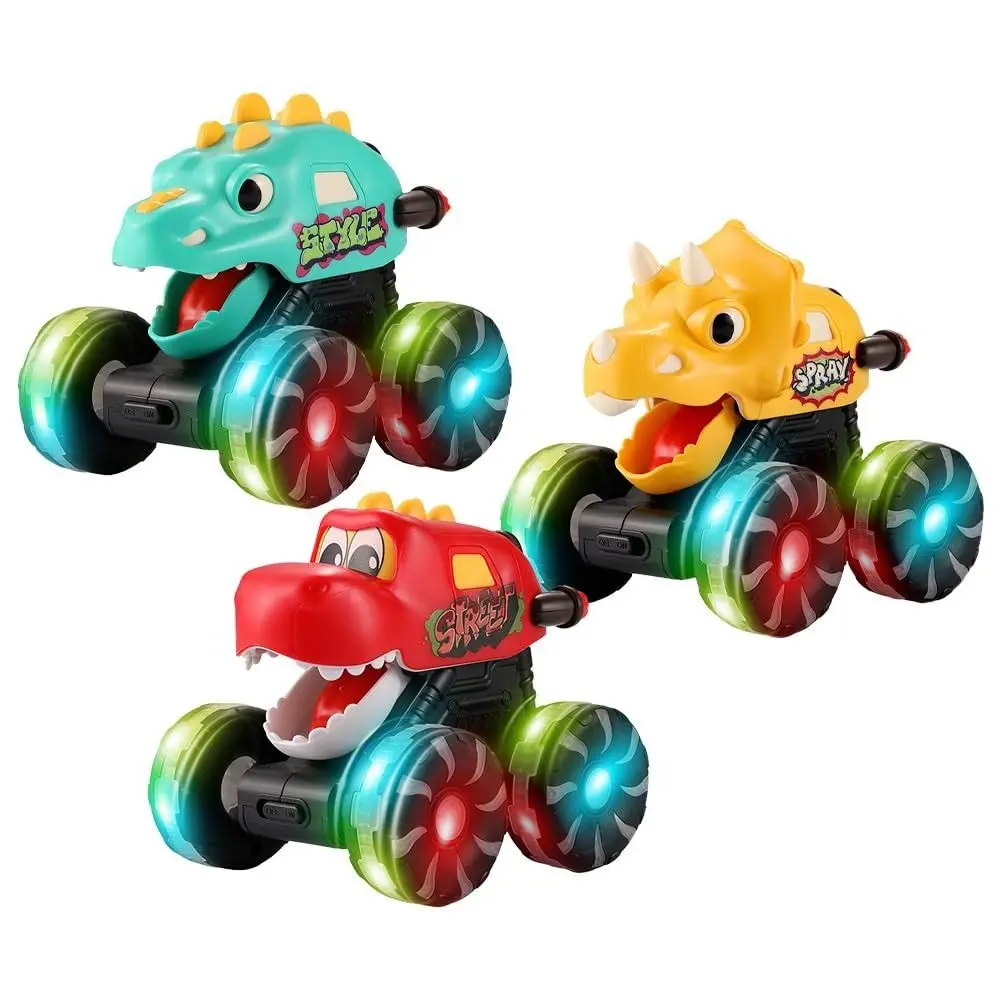 مضحك ماجيك الجمود الصحافة الذهاب دينو شاحنة تضيء ميزة عمل سيارة ديناصور شاحنة الحركة المنشط ديناصور سيارة ألعاب أطفال #3