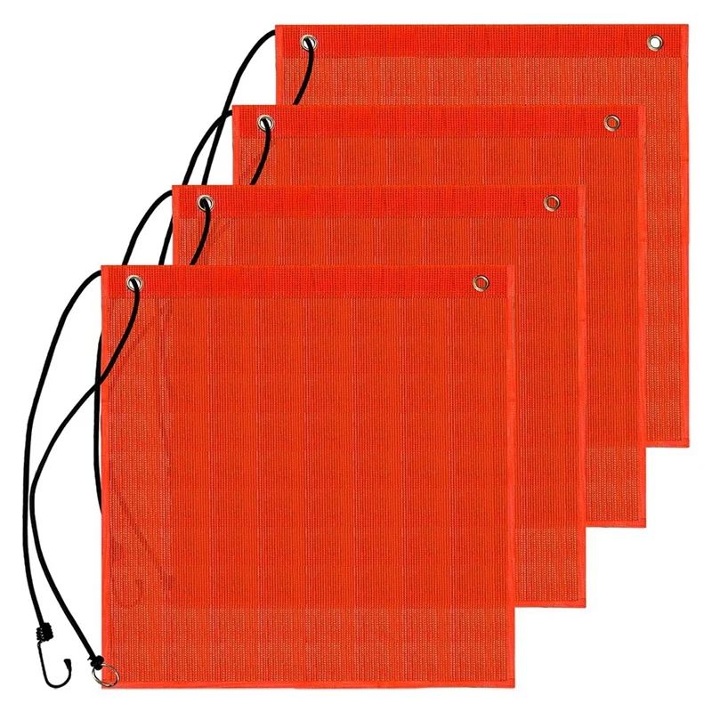 

Safety Flag For Trucks Vinyl Coated Mesh Warning Flag 18X18inch Flag With Reinforced, Grommets For Jetski Trailer