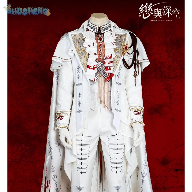 

Костюм для косплея Love and Deepspace: Silver Wing Fiend (Ксаверий, Зейн, Рафайэль) – Новый комплект для Хэллоуина: Красивая униформа и парик