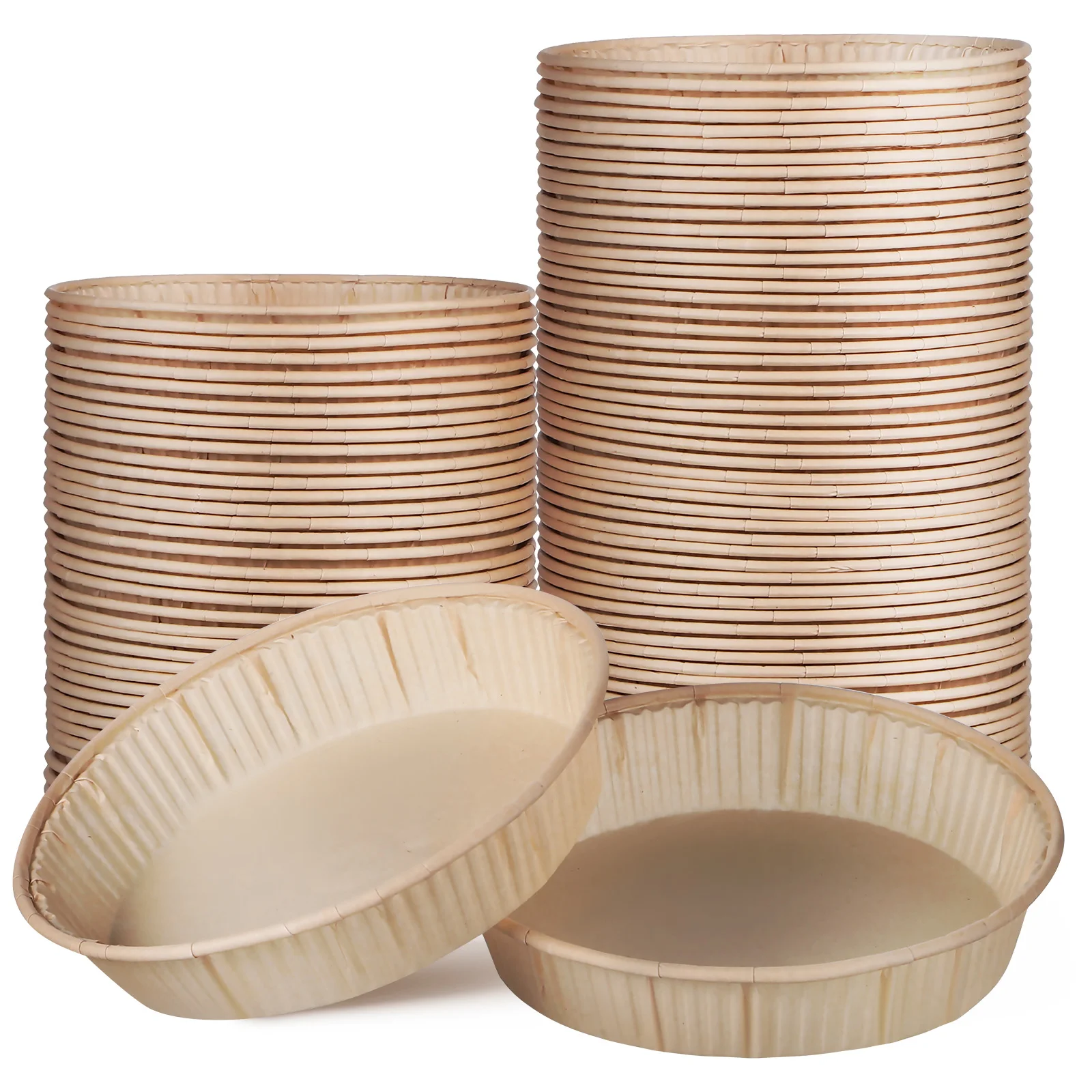 

100Pcs Golden Mini Tart Pan Baking Cake Paper Mold Round Quiche Pans Dessert Decorating Tools Kitchen Cake Tools Diy Cake Mould