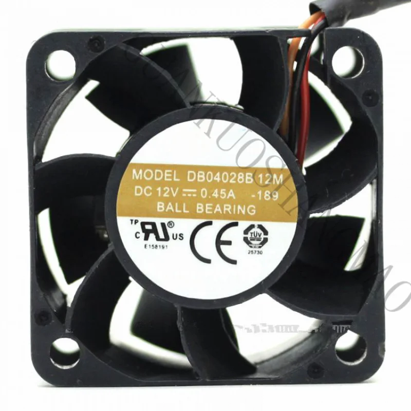

HJY 1 PCS For AVC fan DB04028B12M DC 12V 0.45A 3Pin 40*40*28mm cooling fan