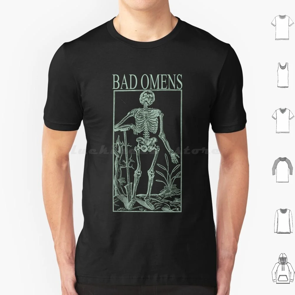 Bad Omens Fan Art T Shirt 6xl Cotton Cool Tee Tarot Emo Hardcore Music I Prevail Bad Omens Dayseeker Memphis May Fire Ice Nine