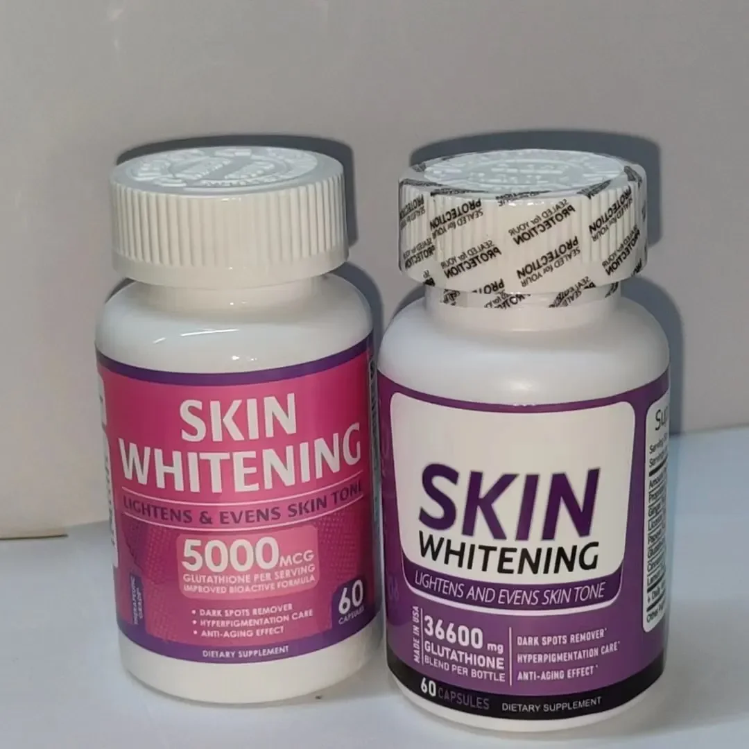 

2 Bottle of 36600mg Glutathione Capsules and 5000mg Whitening Glutathione Natural Skin