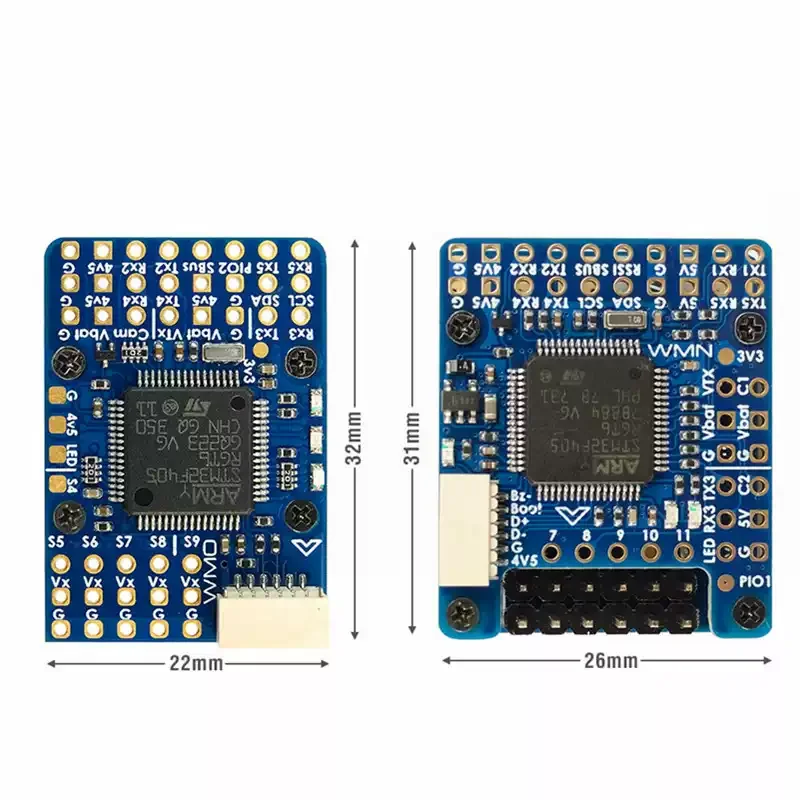mateksys-f405‑wmo-fc-9g-leggero-imu-icm42688‑p-dual-bec-compatibile-con-ardupilot-e-inav-controller-di-volo-per-quad-da-corsa