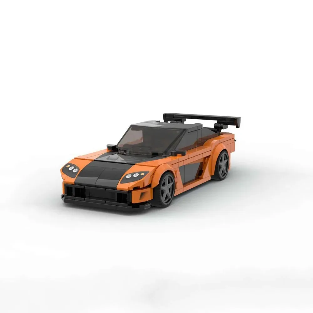 Poladeer 314PCS Han's RX-7 Veilside Fortune Custom Assembled Educational Building Blocks Toys Ornaments Birthday Holiday Gifts
