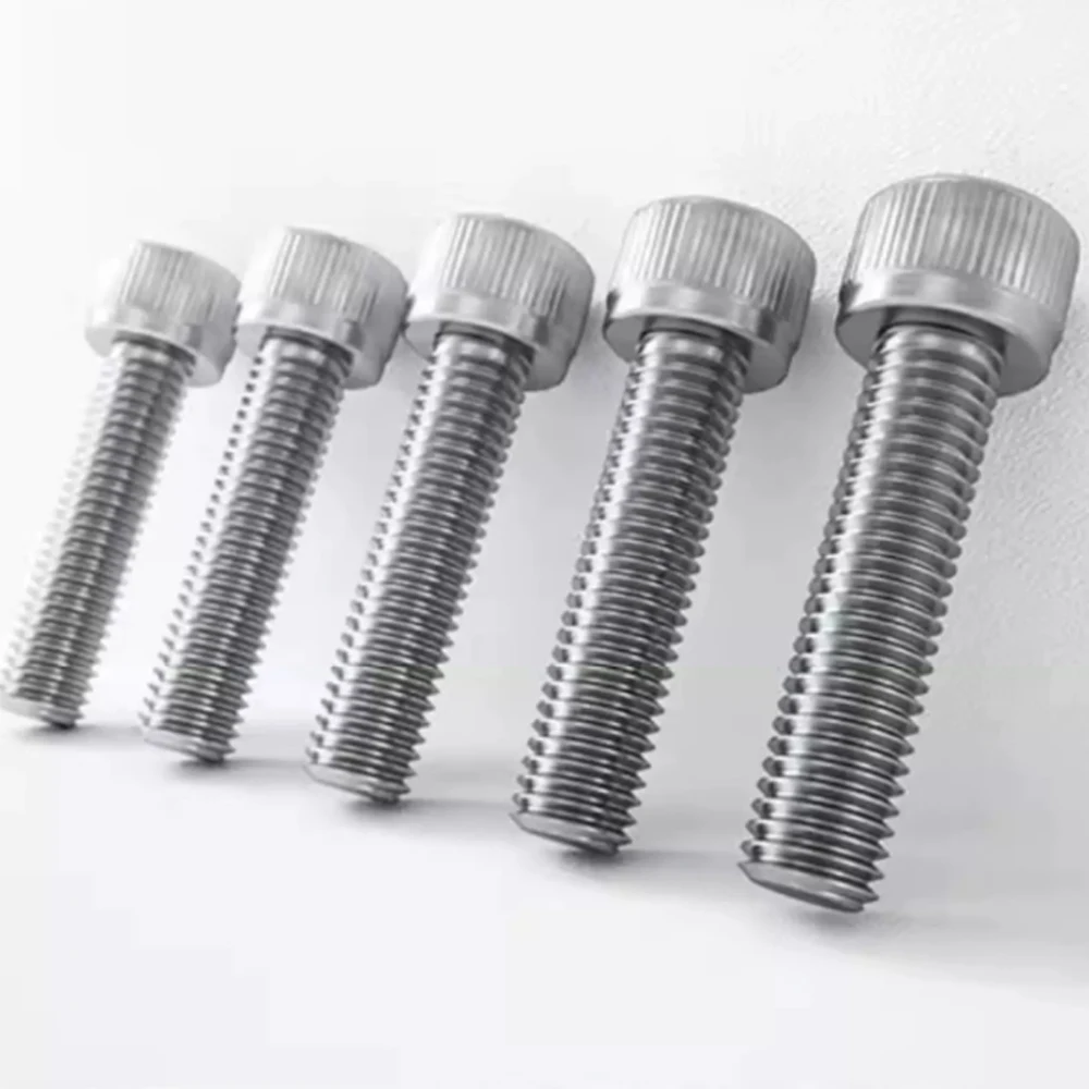 30/50-200Pcs M1.4-M2.5 304 Stainless Steel Allen Hex Socket Head Cap Screws Bolt  DIN912 Uniform Force Bearing Anti-Slip Screws