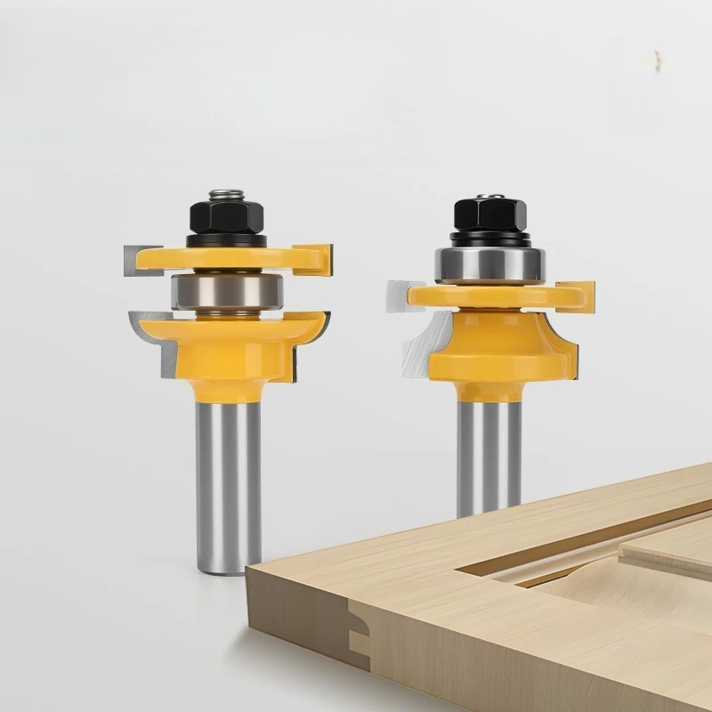 

Фреза 1/2 "12,7 мм, хвостовик, деревянный шиповый резак для двери шкафа с приподнятой панелью, набор фрез, деревообрабатывающий резак, фрезерные инструменты