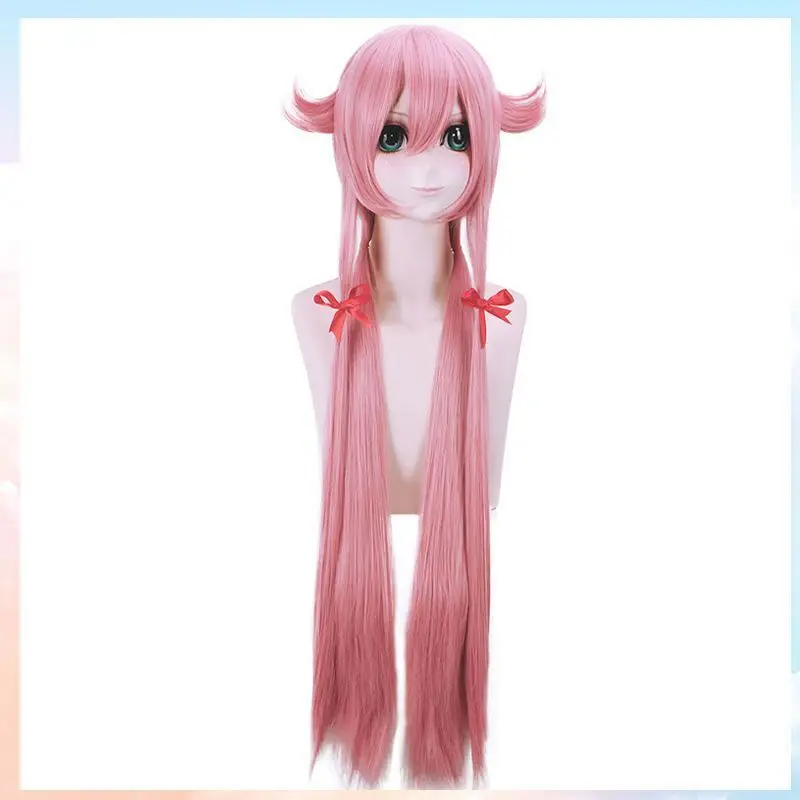 Ladies Wig Long Dark Pink Wig Women's Straight Handcraft Wig