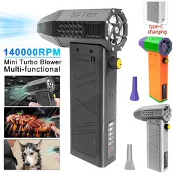 140,000RPM Mini Turbo Jet Fan Turbo Violent Fan 52m/s Powerful Air Blower High Speed Duct Fan 송풍기 Electric Jetdry Dropshipping