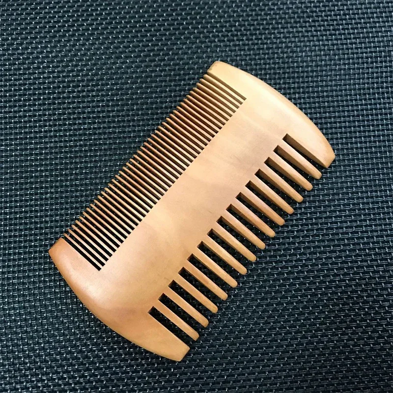 

Wooden Beard Comb Anti Static Wood Pocket Comb with Fine Coarse Teeth For Beard Hair Mustaches Beard Hair Comb maquiagem