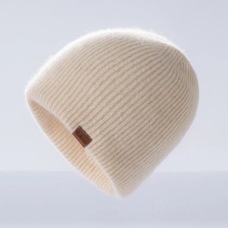 

MVLYFLRT High Quality Cashmere Hats Men And Women Can Be Worn Winter Warmth Knitted Brimless Beanie Cold Proof Soft Cashmere Hat