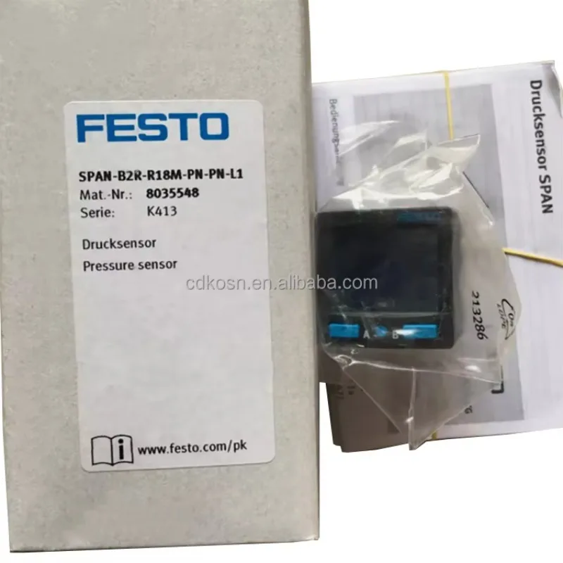 

SPAN-B2R-G18M-PN-PN-L1 8035545 100 MA External Thread G1/8 Internal Thread M5 Piezoresistive Pressure Sensor