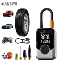 AIERSUI A mini portable car tire inflator is suitable for inflating car tires, bicycle tires, basketballs, etc.