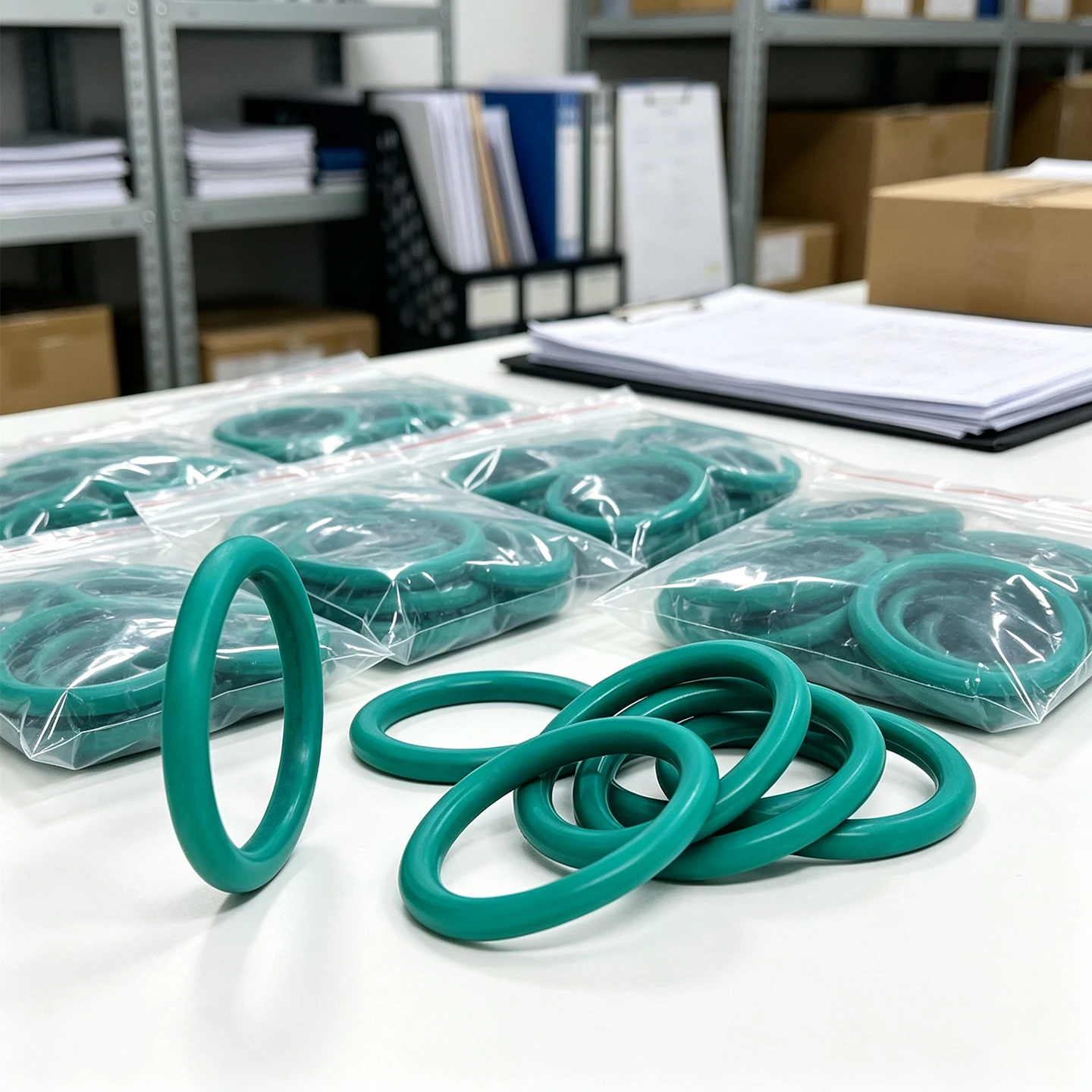 Green FKM Fluororubber O-ring Seal Gasket OD10-60mm CS3.5/4/5/5.7mm High Temp Wear Resistant Rubber Washer Hydraulic