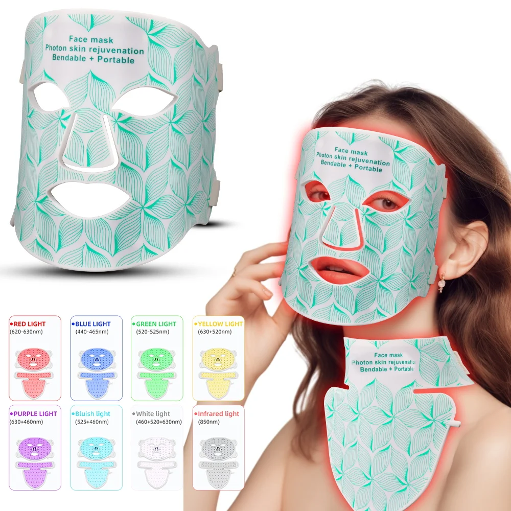 7-colors-infrared-led-face-mask-and-neck-red-light-therapy-anti-aging-wrinkle-acne-pore-oil-control-skin-tighten-whiten