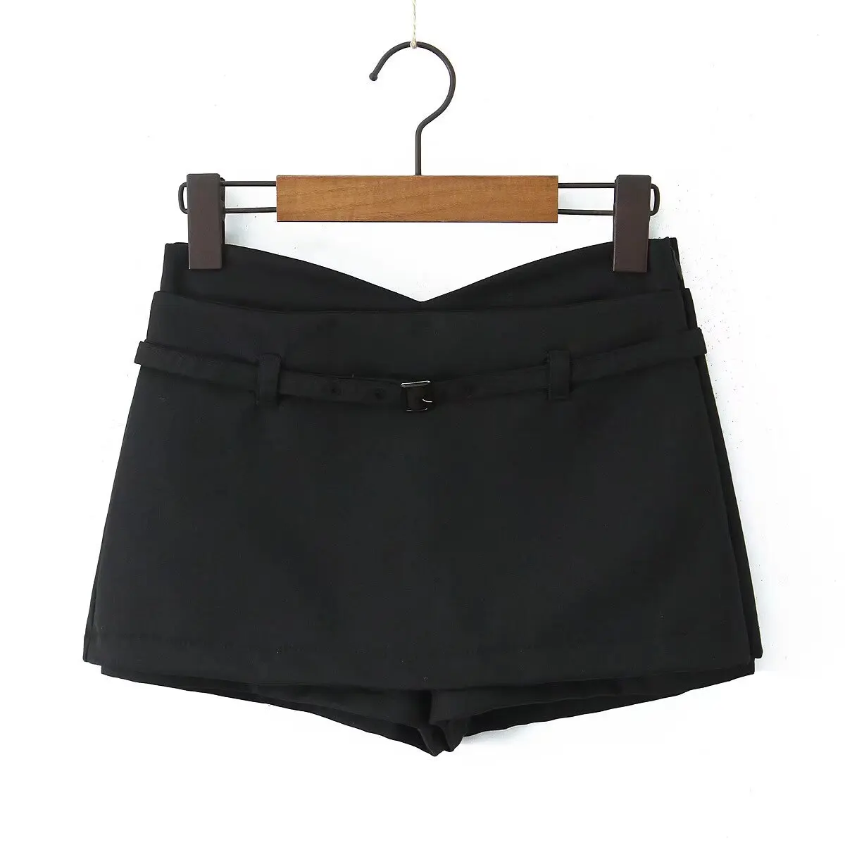 Gonna da abito casual con vita a V JNLEAOG Autunno New Sle Gonna a trapezio in fibra di poliestere per il tempo libero da donna Design Faion All-Match
