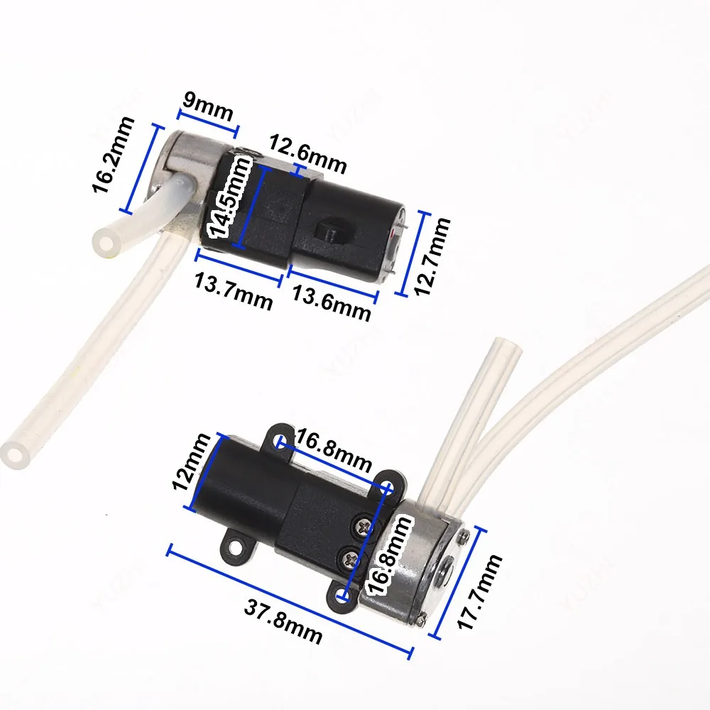 Mini Peristaltic Pump DC2.4‑4.2V N20 Metal Gear Reduction Dosing Pump Precision Fluid Transfer Pump for Lab Medical Instrument