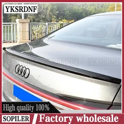 2019 2020 2021 2022 to up For Audi A6 C8 spoiler High Quality ABS Trunk Lip Wings Tail Spoiler By Glossy Black Carbon Fiber