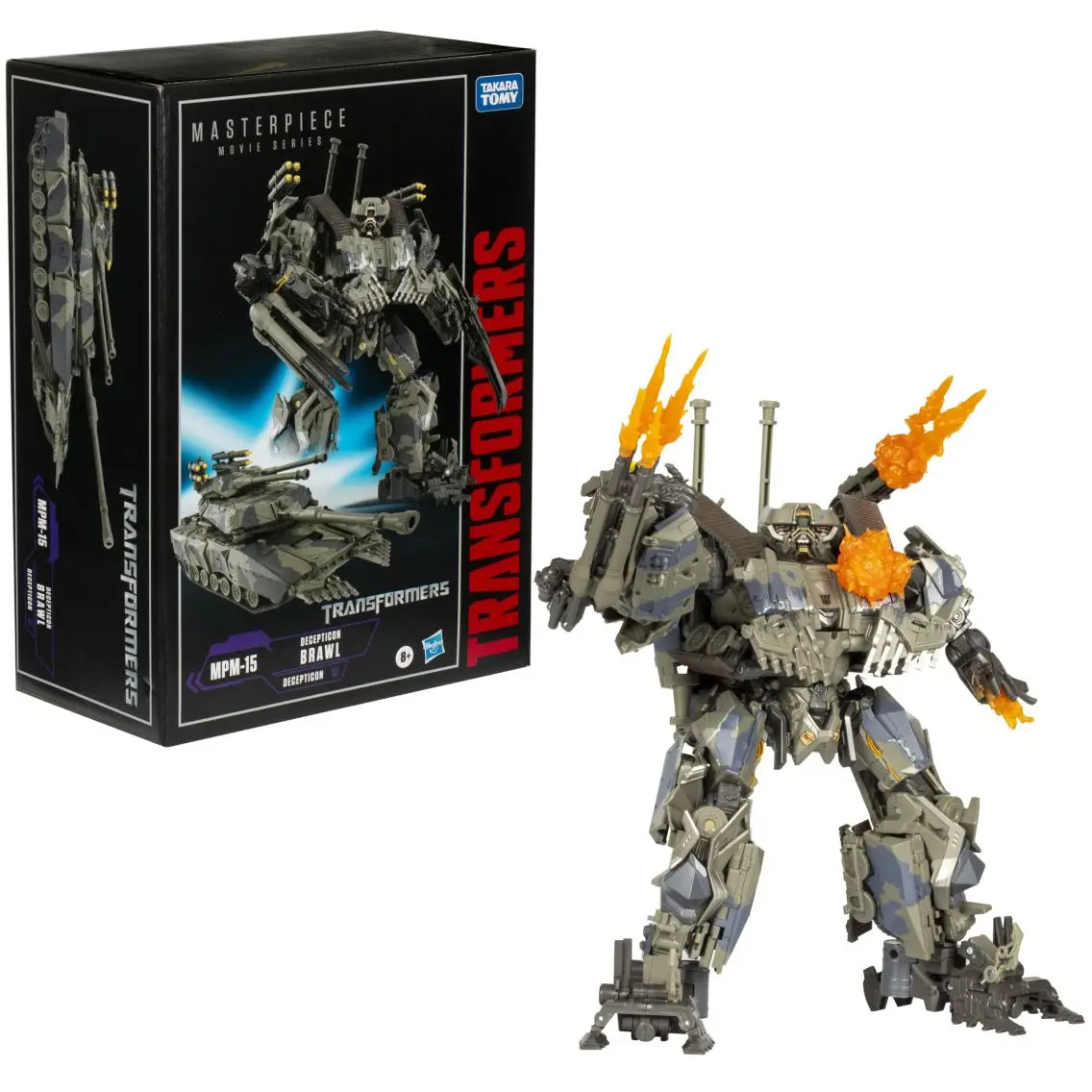 

[in-stock] Hasbro Transformers Movie Masterpiece Series: Transformers Movie 1 MPM-15 Decepticon Brawl Model Toy Action Figures