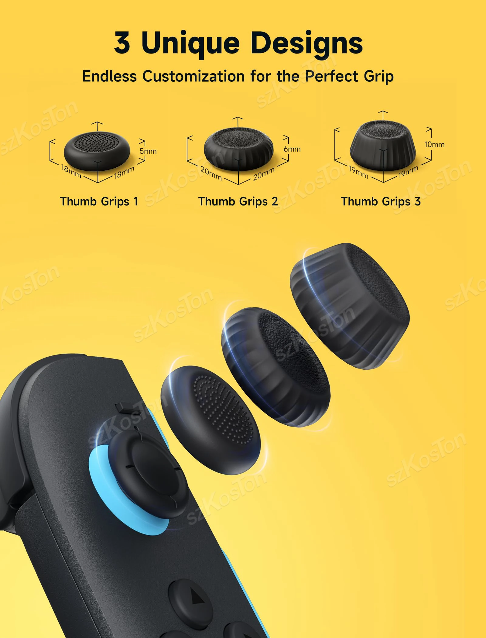 Thumb Grips Caps for Switch 2 Joyco Ergonomic Design Enhanced Gaming Experience JoyStick Grip Cover for Switch2 Accessories view 6