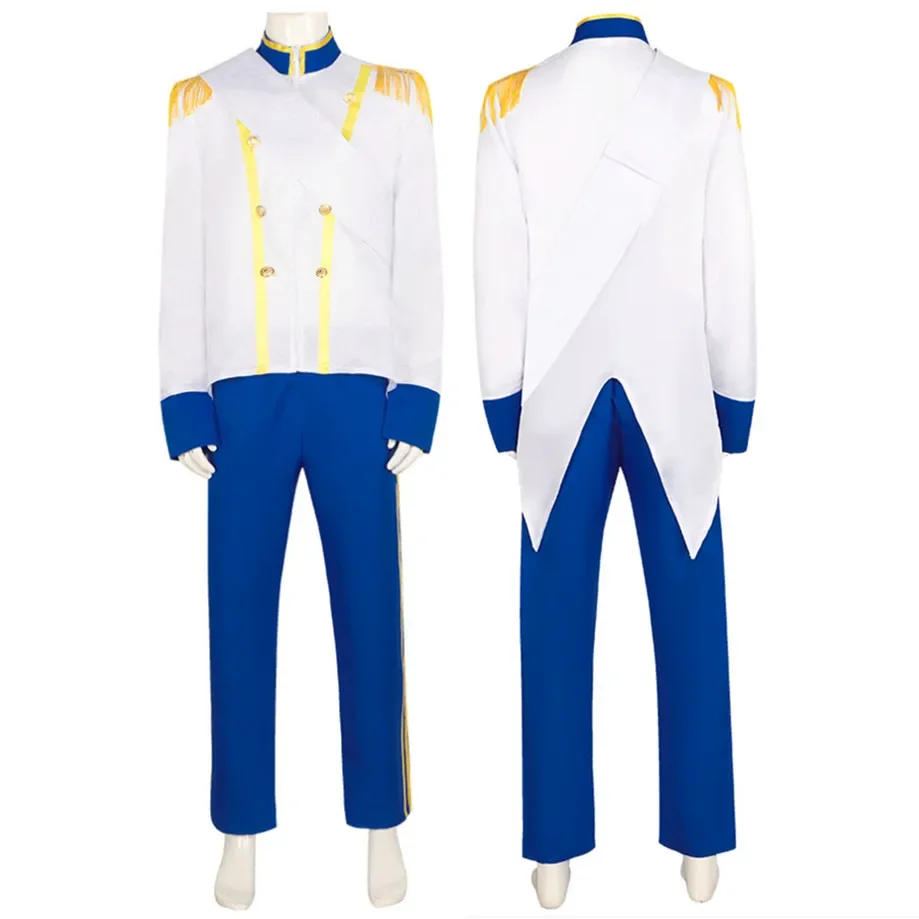 

Prince Eric Cosplay Costume Adult Mens Shirt Pants Coat Suits Outfit Uniform Halloween Carnival Disguise Party Costume