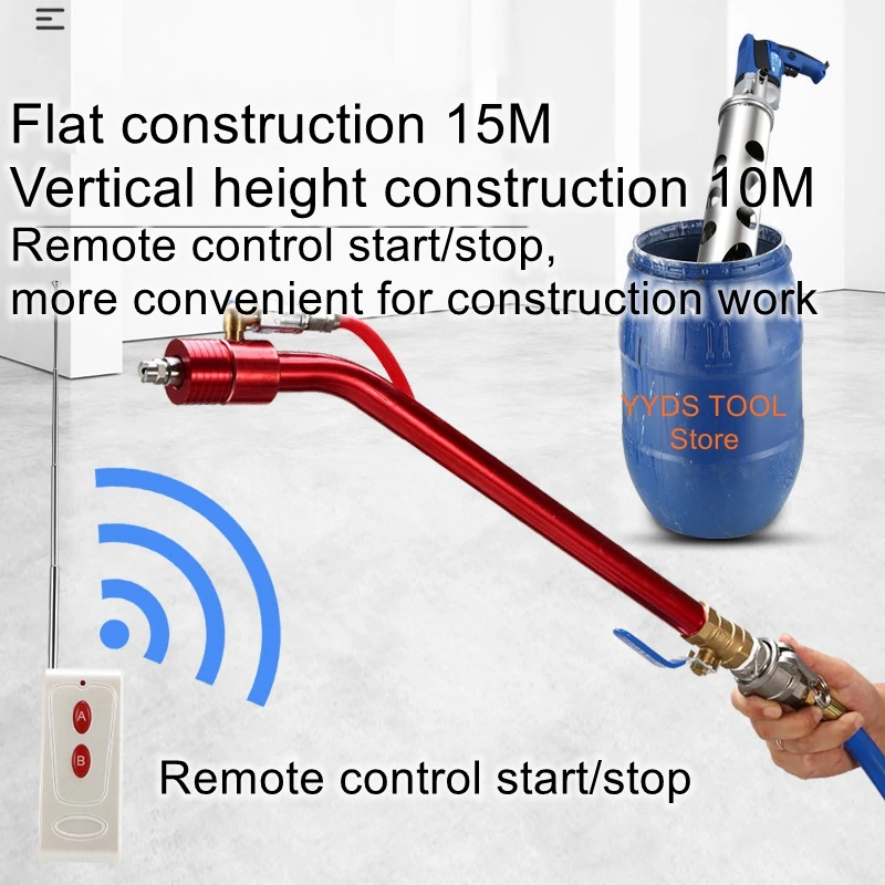 Máquina de pulverização multifuncional elétrica pequena do pó da massa de revestimento da pintura do almofariz do cimento à prova dwaterproof água
