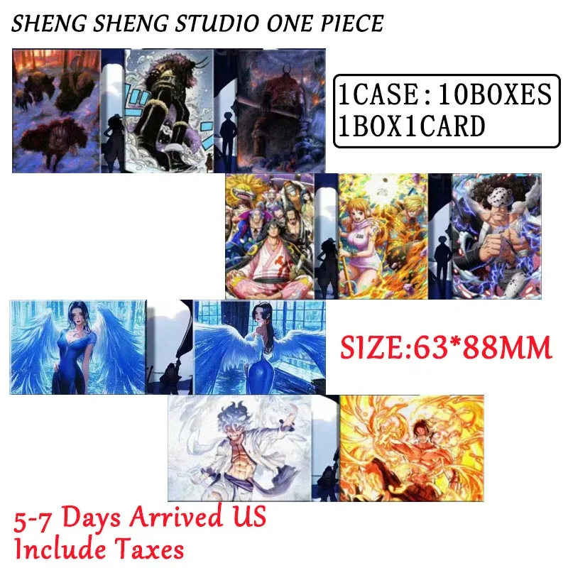 

2025 One Piece Коллекционные карты Sheng Sheng Studio Wave 10 Литая соломенная шляпа Пират Луффи Красивая торговля Аниме Игры Карточные карты
