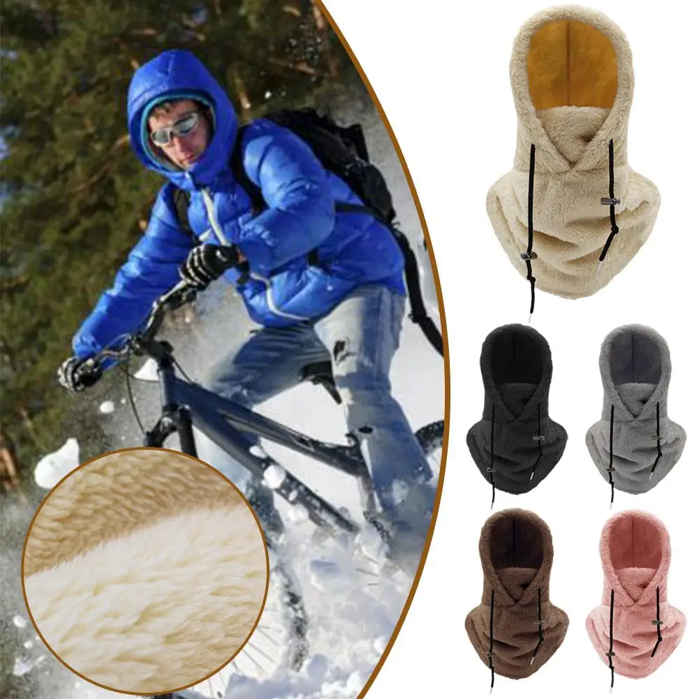 Pasamontañas de forro Polar alto para hombres y mujeres, gorro de esquí a prueba de viento, gorro de ciclismo al aire libre, Máscaras faciales,