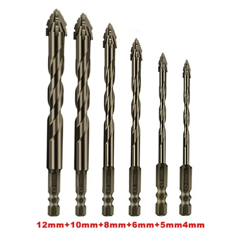 New four edged serrated eccentric bit for dry drilling of all ceramic tiles ceramic glass marble concrete stainless steel stone