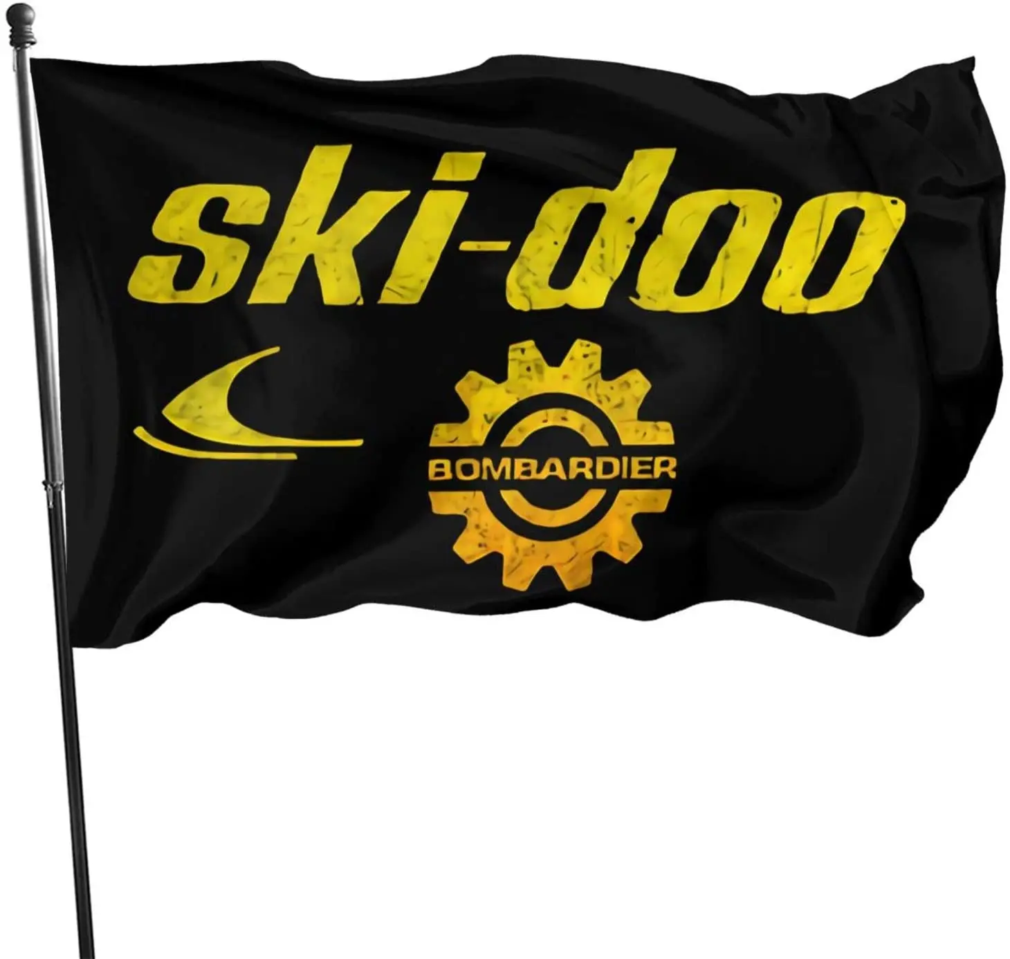 Snowmobile from Skidoo Flag 3 X 5 Ft Polyester with Brass Grommets Room Decor Club Outdoor Flag Banner-Tea Party Flags, One Size