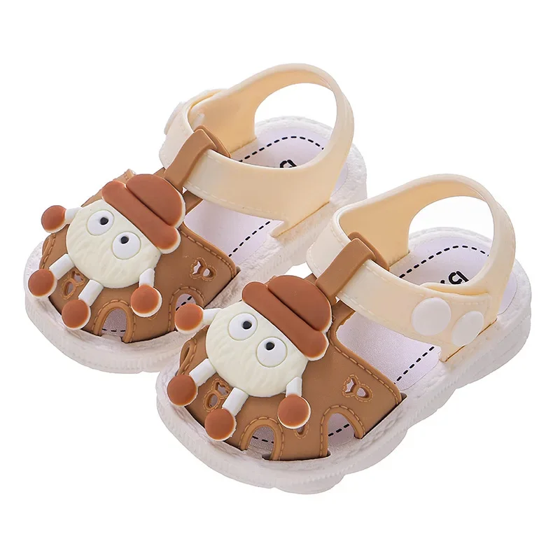 Summer Leisure Baby Walking Shoes Soft Sole External Wear for Boys Soft Sole Anti Slip Soft Sole Children 1-3 Years Old Sandals